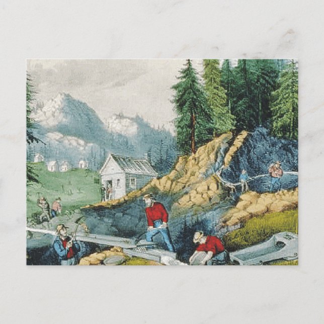 ABH California Gold Rush Postkarte (Vorderseite)