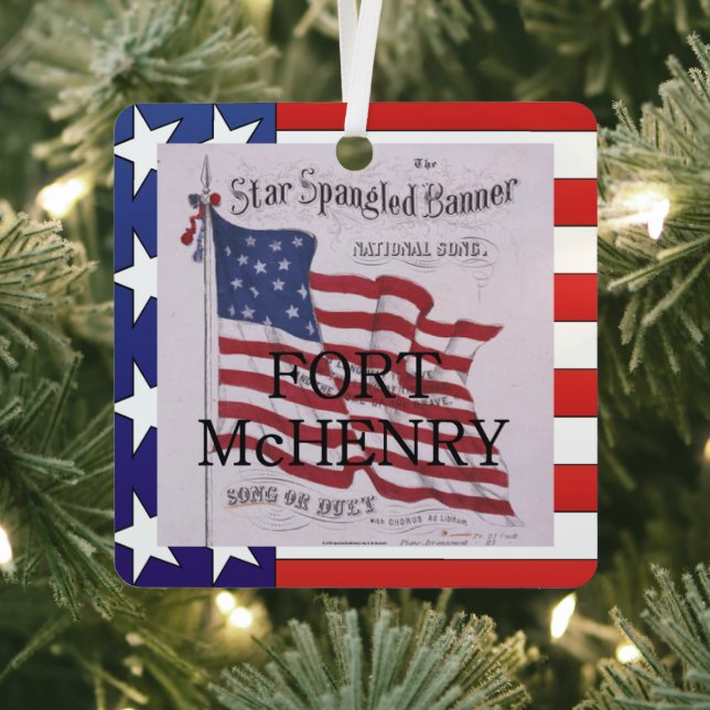 ABH Fort McHenry Metal Ornament (InSitu)