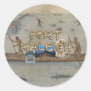 ABH Fort Raleigh Runder Aufkleber