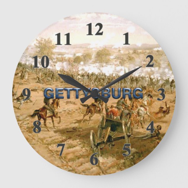 ABH Gettysburg Große Wanduhr (Vorderseite)