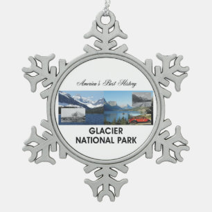 ABH Gletscher Schneeflocken Zinn-Ornament