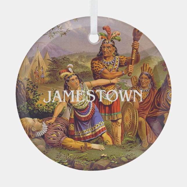 ABH Jamestown Glass Ornament Aus Glas (Vorderseite)