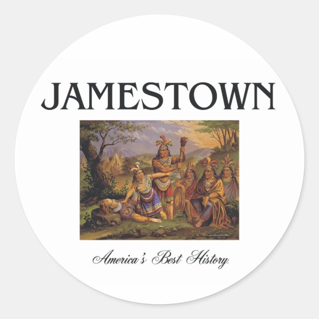 ABH Jamestown Runder Aufkleber (Vorderseite)