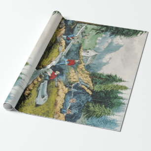 ABH Kalifornien Goldrausch Geschenkpapier