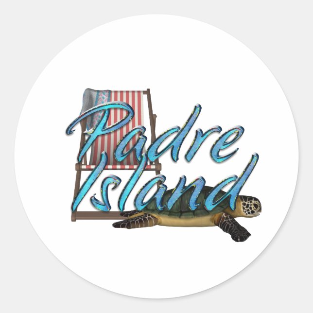 ABH Padre Island Runder Aufkleber (Vorderseite)