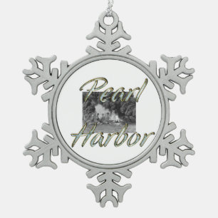 ABH Pearl Harbor Schneeflocken Zinn-Ornament