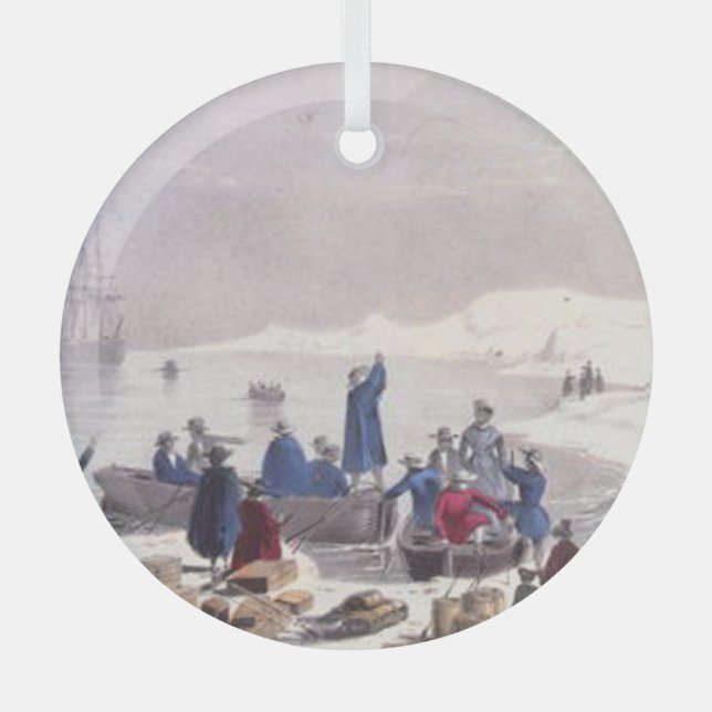 ABH Plymouth Rock Glass Ornament (Vorderseite)