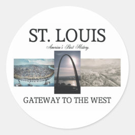 ABH St. Louis Gateway Runder Aufkleber