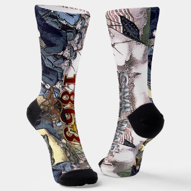 ABH Ziviler Krieg 1863 Socken (Gewinkelt)