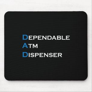 Abhängig vom ATM-Dispenser Vater Geld Giver Vater Mousepad
