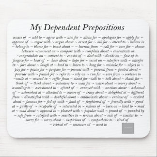 Abhängige Präpositionen Mousepad