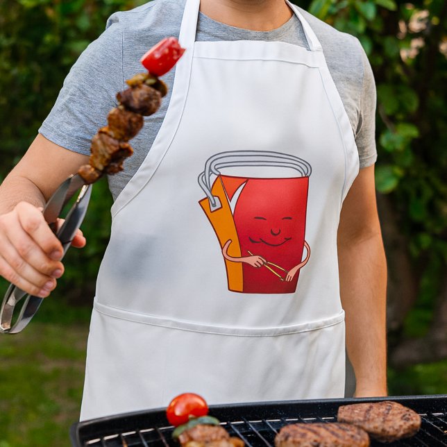 Abholbox mit Chopsticks Funny Asian Food Schürze (Von Creator hochgeladen)