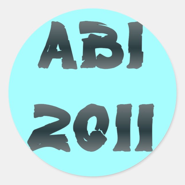 ABI 2011 RUNDER AUFKLEBER (Vorderseite)