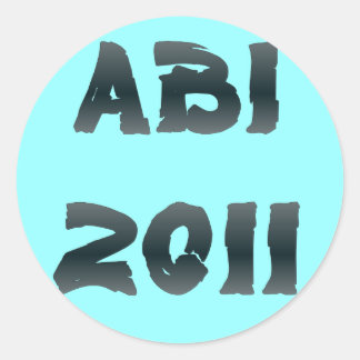 ABI 2011 RUNDER AUFKLEBER