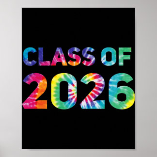 Abi 2026 Highschool Abschluss Tye Dye 2026 Abschlu Poster