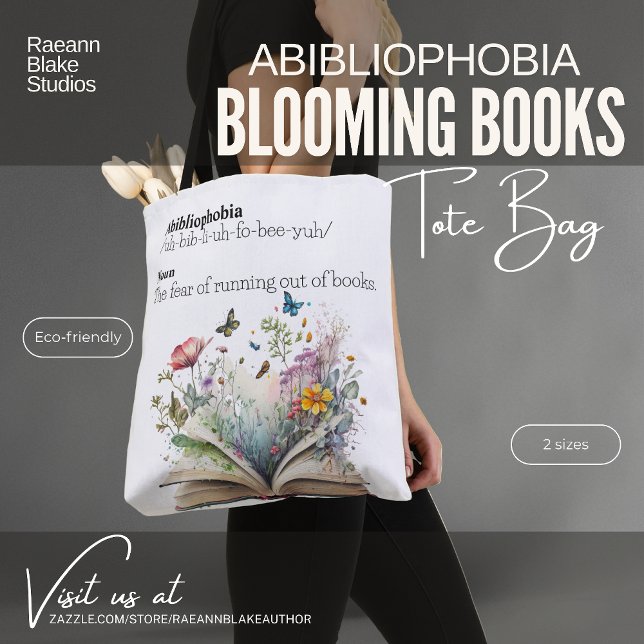 Abibliophobie Blooming Books Tote Bag Tasche (Von Creator hochgeladen)