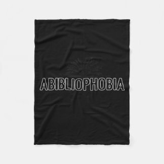Abibliophobie lustige Lesebuchliebhaber-Definition Fleecedecke