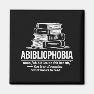 Abibliophobie lustige Leserin Definition Buchliebh Magnet