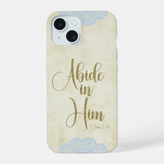 Abide in Him Scripture Citation (Verso)