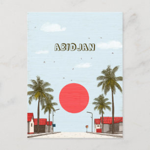 Abidjan-Elfenbeinküste Postkarte