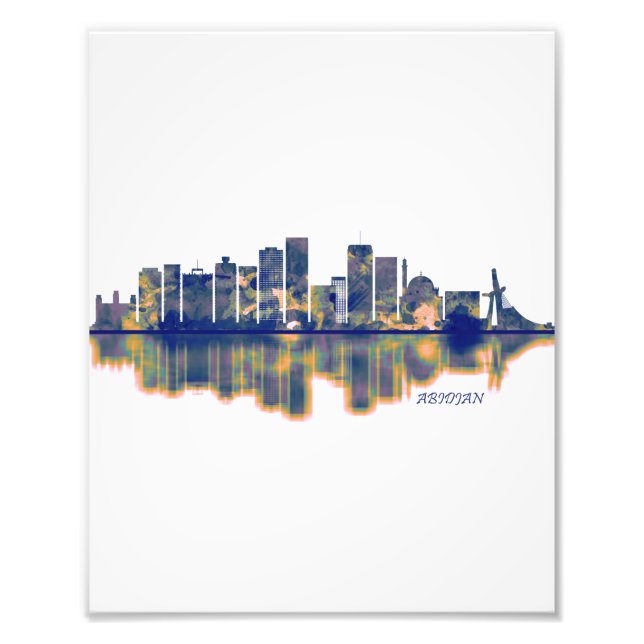 Abidjan Skyline Fotodruck (Vorne)