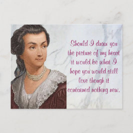 Abigail Adams love letters Postkarte