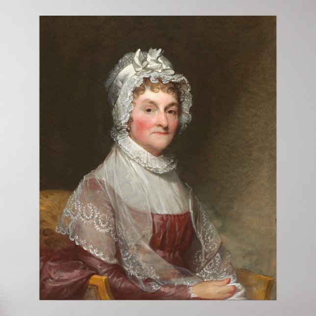 Abigail Adams - Poster d'art raffiné Gilbert Stuar (Devant)