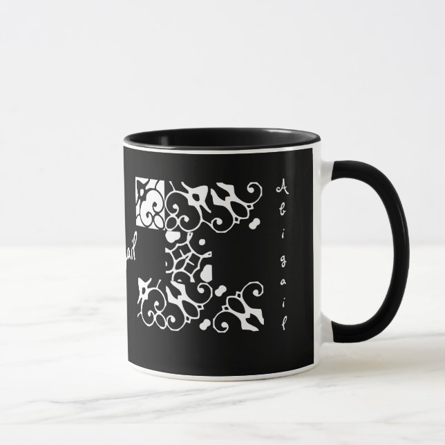 Abigail III Designer Name Tasse (Rechts)
