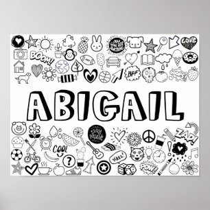 "ABIGAIL" - Kontur-Design Poster