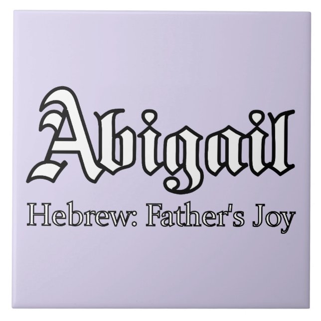 Abigail Meaning Fliese (Vorderseite)