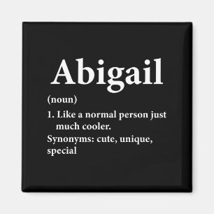 Abigail Name Definition Lustig D Magnet