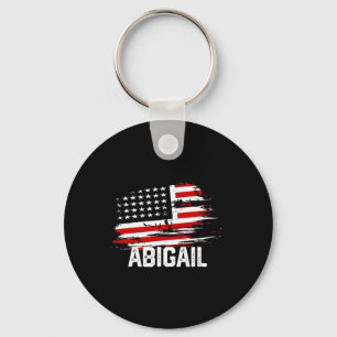 Abigail Usa Flag Personalisiert 4. Juli Abigail Schlüsselanhänger