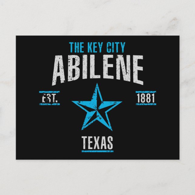 Abilene Postkarte (Vorderseite)