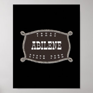Abilene State Park Texas Tx Seil und Lo Cowboy Poster