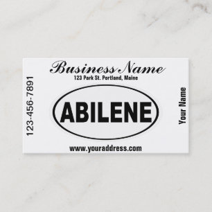 Abilene Texas Visitenkarte