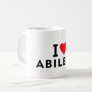 Abilene Vereinigte Staaten Amerika USA Liebe Stadt Kaffeetasse