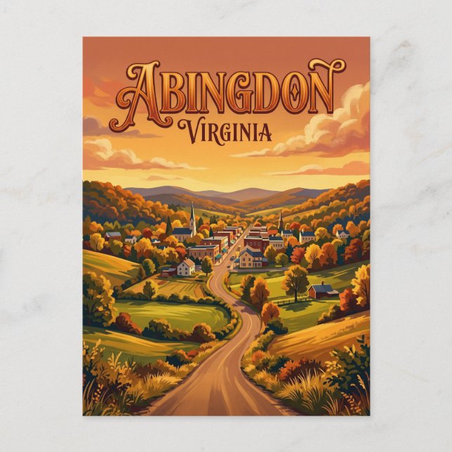 Abingdon USA Postkarte (Vorderseite)