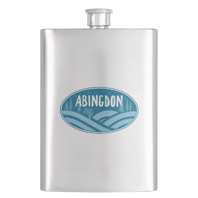 Abingdon Virginia Outdoor Flachmann (Vorderseite)
