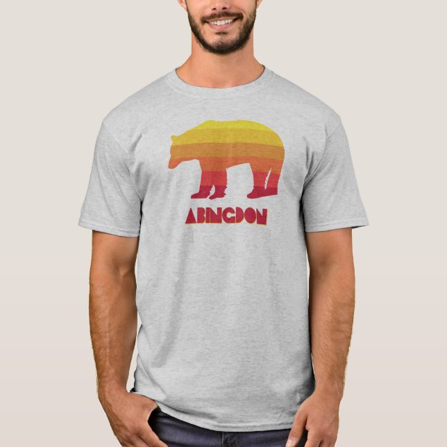 Abingdon Virginia Rainbow Bear T-Shirt (Vorderseite)
