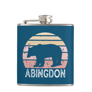 Abingdon Virginia Retro Bear Flachmann