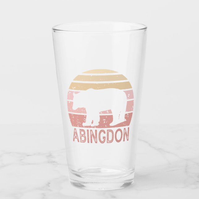 Abingdon Virginia Retro Bear Glas (Vorderseite)