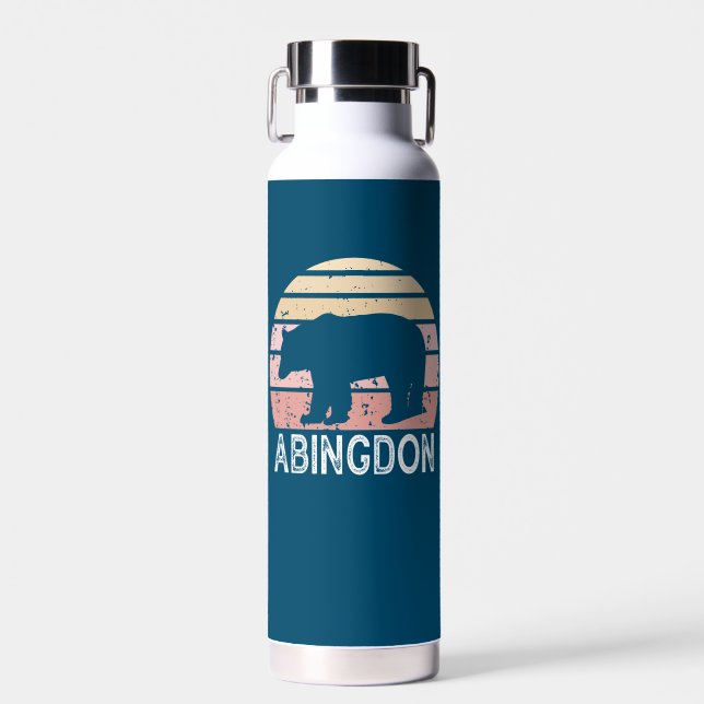 Abingdon Virginia Retro Bear Trinkflasche (Vorne)