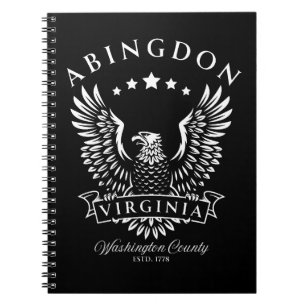 Abingdon Washington Landkreis Virginia Vintag Eagl Notizblock