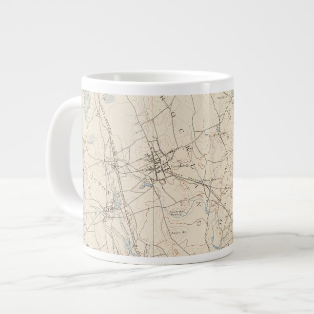 Abington, Massachusetts Jumbo-Tasse (Vorderseite Links)
