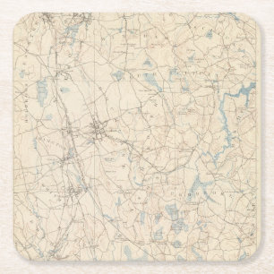 Abington, Massachusetts Rechteckiger Pappuntersetzer
