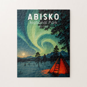 Abisko Nationalpark Illustration Nordlichter