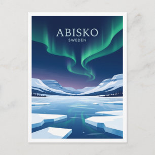 Abisko Nationalpark Schweden Reise Geschenk Postkarte
