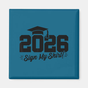 Abitur 2026 - Autogramm-Shirt - Klasse O Magnet