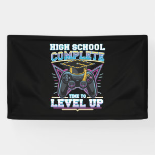 Abitur Abschluss Gamer Gaming Abschlussfeier Banner