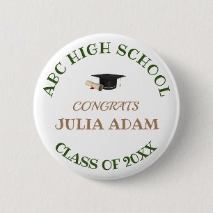 Abitur Gymnasium moderne Typografie Button